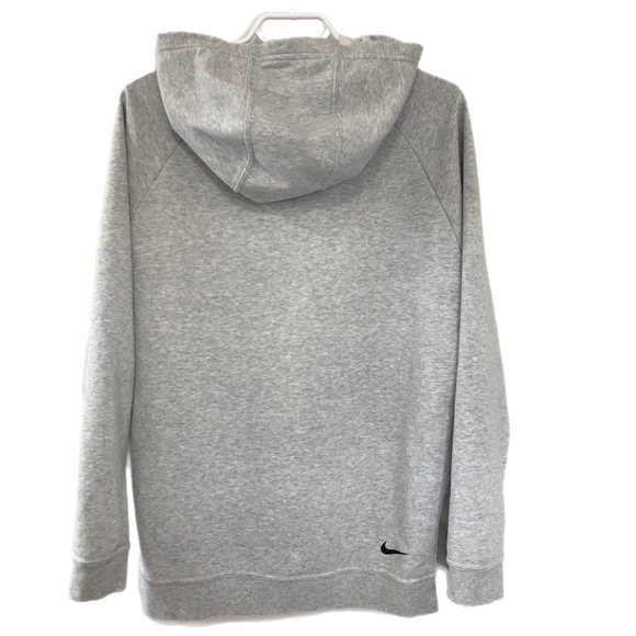 Nike Heather Gray Dry Training Hoodie Vented Droptail - Picture 2 of 8